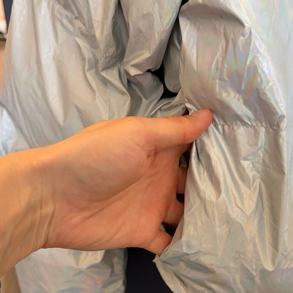 Fabletics Iridescent Puffer Jacket - Silver - image 5